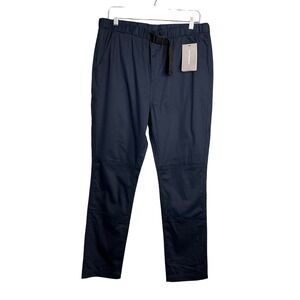 Women’s Navy Elastic Waist Trousers - Performance Stretch